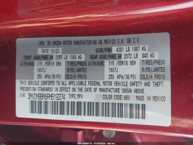 Mazda pyukd 2024 3MVDMBBM8RM619374 Image 9