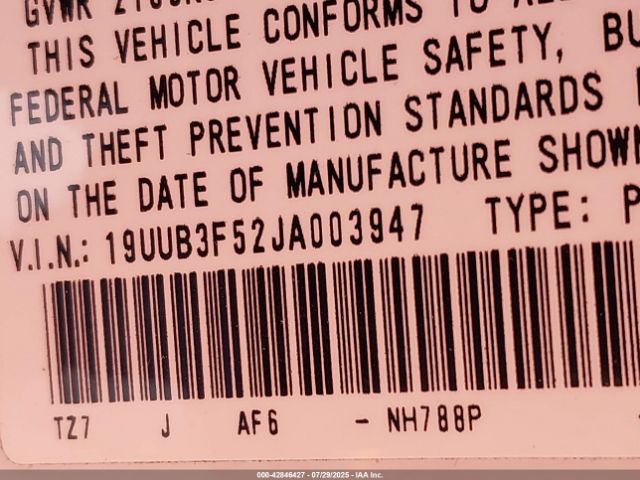 2018 ACURA TLX 19UUB3F52JA003947 Photo 8