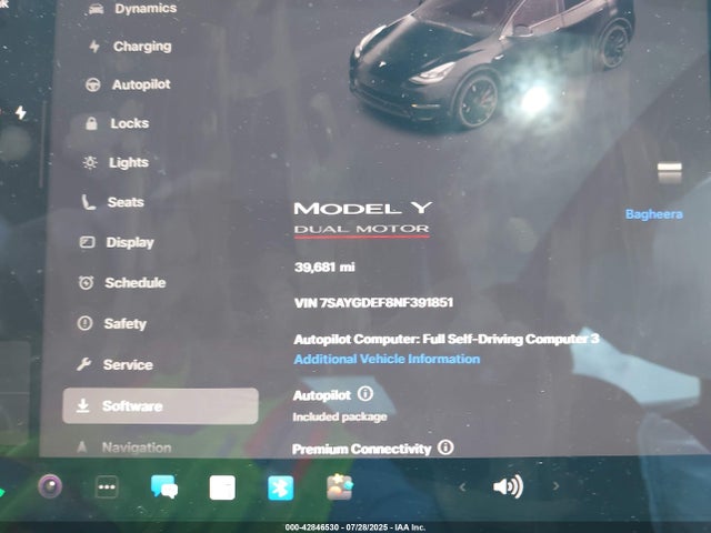 2022 TESLA MODEL Y 7SAYGDEF8NF391851 Photo 6