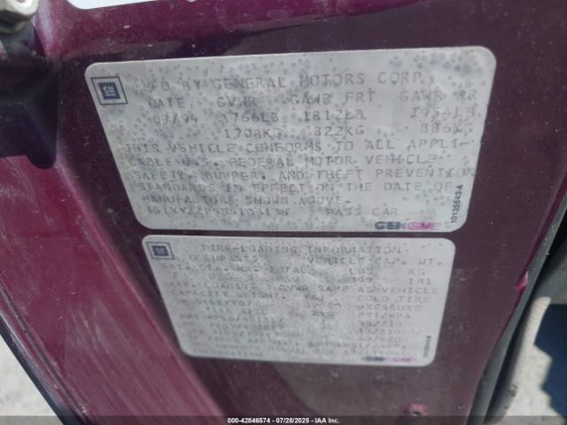 1995 CHEVROLET CORVETTE 1G1YY22P5S5103138 Photo 8