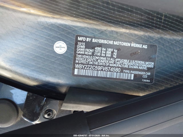 BMW I8 2015 WBY2Z2C59FV674580 Image 9