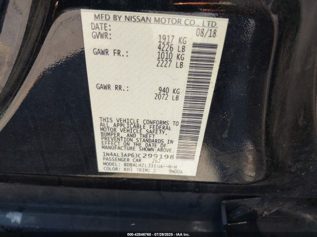 1N4AL3AP6JC299198 Nissan 2018