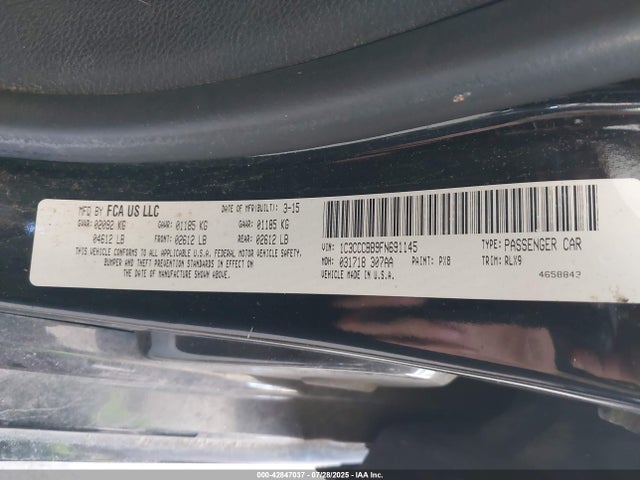 Chrysler 2015 2015 1C3CCCBB9FN691145 Image 9