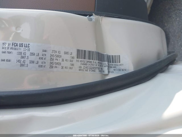 Chrysler Pacifica 2017 2C4RC1GG2HR597788 Image 9