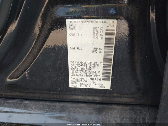 Nissan 2018 2018 1N4AL3AP6JC288136 Image 9