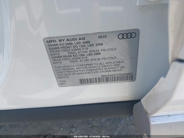 2024 AUDI Q5 WA1EAAFY7R2009621 Photo 8