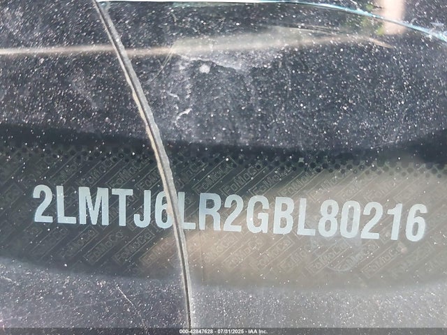 2LMTJ6LR2GBL80216 Lincoln 2016