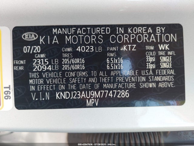 KIA mpi nu 2021 KNDJ23AU9M7747286 Image 9