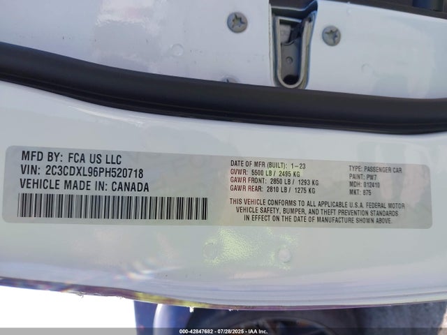 2C3CDXL96PH520718 Dodge 2023