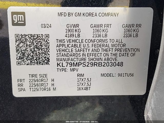 2024 CHEVROLET TRAILBLAZER KL79MPS29RB203048 Photo 8