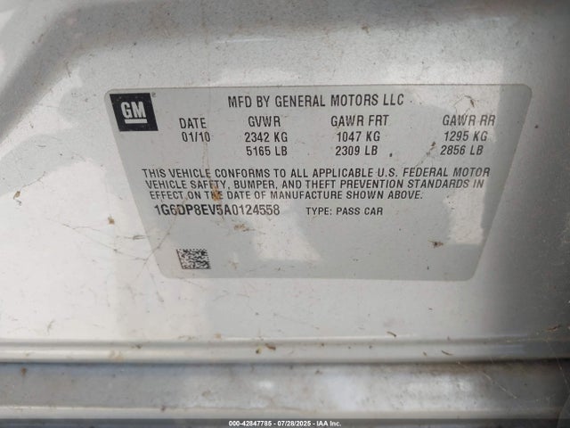 2010 CADILLAC CTS 1G6DP8EV5A0124558 Photo 8