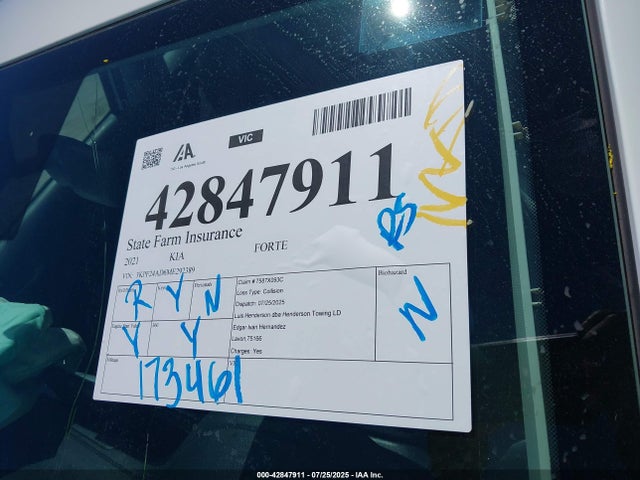 3KPF24AD6ME292389 KIA mpi nu