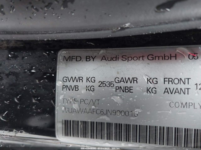 2018 AUDI RS 7 WUAWAAFC6JN900018 Photo 8