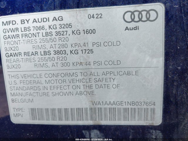 2022 AUDI E-TRON WA1AAAGE1NB037654 Photo 8