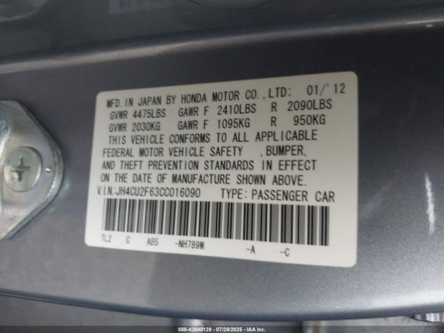 2012 ACURA TSX JH4CU2F63CC016090 Photo 8