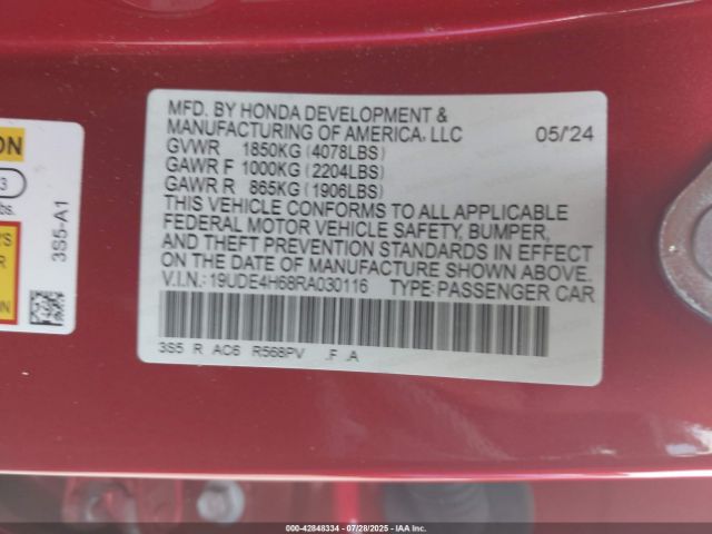 2024 ACURA INTEGRA 19UDE4H68RA030116 Photo 8