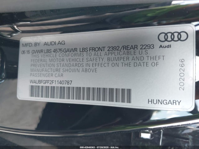 2015 AUDI A3 WAUBFGFF2F1140787 Photo 8