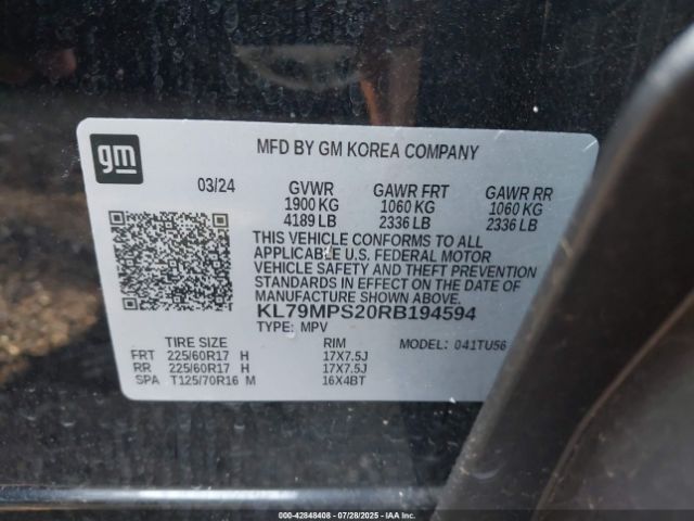 2024 CHEVROLET TRAILBLAZER KL79MPS20RB194594 Photo 8