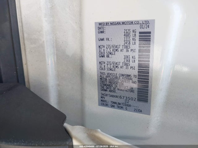 Nissan Rogue 2024 5N1BT3ABXRC673502 Image 9