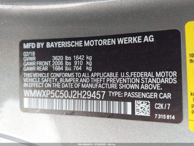 2018 MINI HARDTOP WMWXP5C50J2H29457 Photo 8