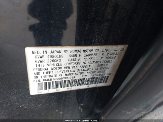 2006 ACURA RL JH4KB16596C003349 Photo 8