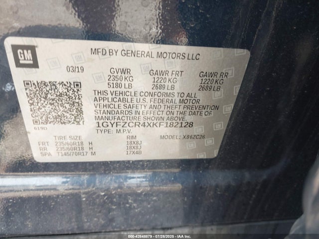 2019 CADILLAC XT4 1GYFZCR4XKF182128 Photo 8