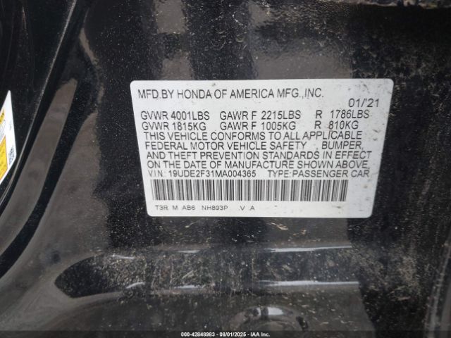 2021 ACURA ILX 19UDE2F31MA004365 Photo 8