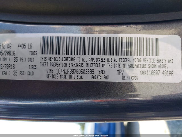 Jeep Patriot Sport 2016 1C4NJPBB7GD603699 Image 9