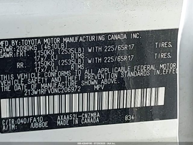 2022 TOYOTA RAV4 2T3W1RFV0NC206972 Photo 8