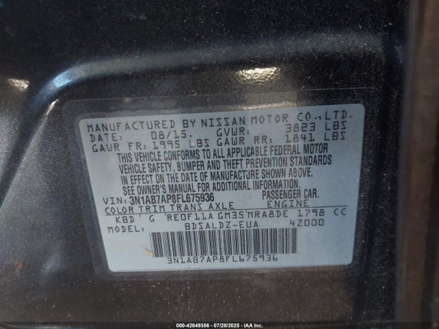 Nissan 2015 2015 3N1AB7AP8FL675936 Image 9