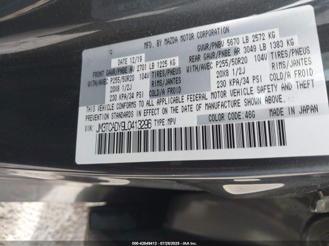 JM3TCADY9L0413296 Mazda py turbo