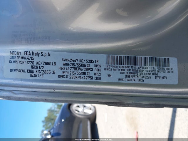RAM 2015 2015 ZFBERFBT5F6A40284 Image 9