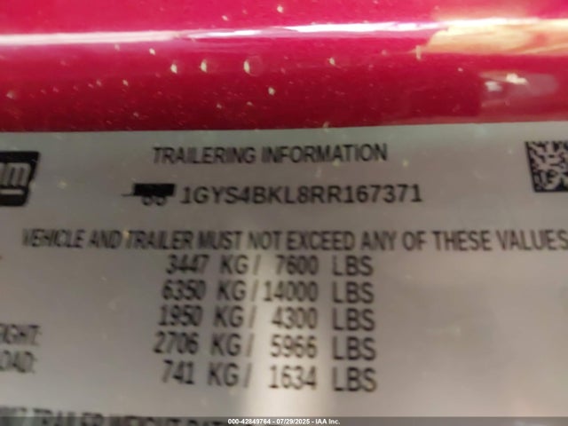 2024 CADILLAC ESCALADE 1GYS4BKL8RR167371 Photo 8