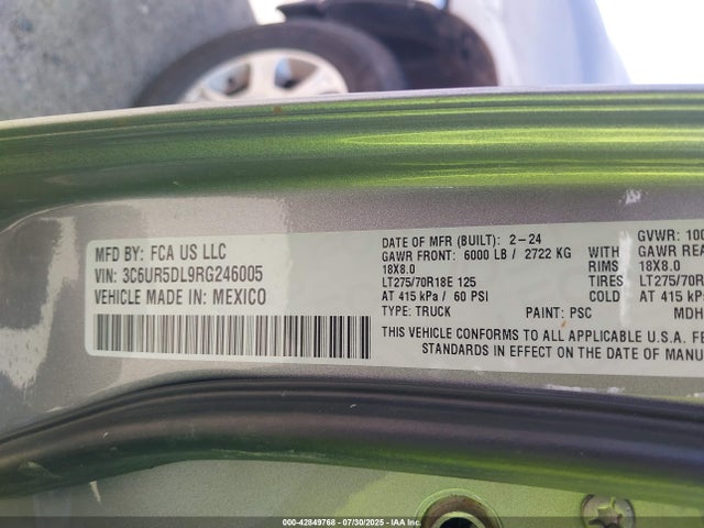 RAM 2500 2024 3C6UR5DL9RG246005 Image 9