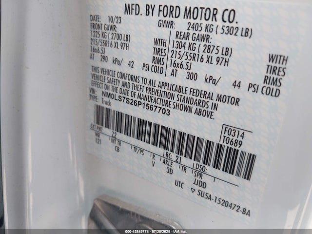 Ford gdi 2023 NM0LS7S26P1567703 Image 4