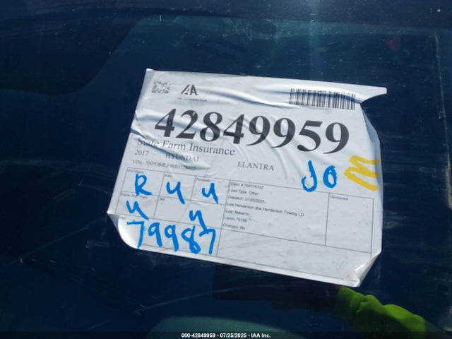 5NPD84LF9HH128432 Hyundai Elantra