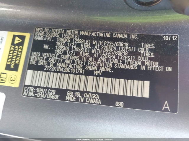 2013 LEXUS RX 350 2T2ZK1BA3DC101781 Photo 8