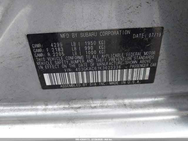 4S3GKAC61K3623336 Subaru Impreza 2.0i Premium