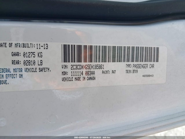 2C3CDXHG5EH185861 Dodge 2014