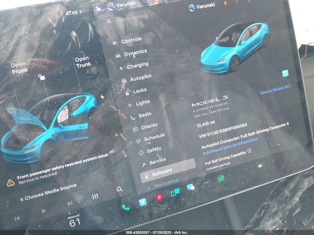 2025 TESLA MODEL 3 5YJ3E1EB8SF890363 Photo 6