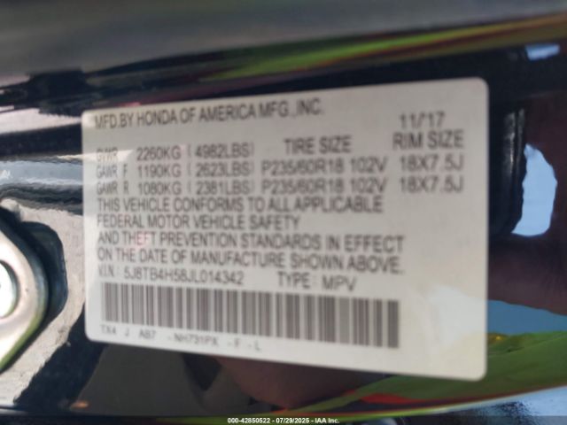 2018 ACURA RDX 5J8TB4H58JL014342 Photo 8