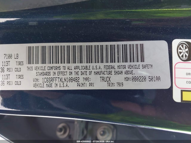 RAM 2020 2020 1C6SRFFTXLN108482 Image 9