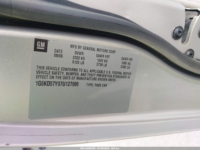 2007 CADILLAC DTS 1G6KD57Y97U127986 Photo 8