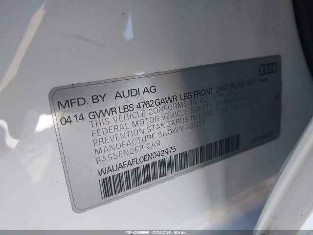2014 AUDI A4 WAUAFAFL0EN042475 Photo 8