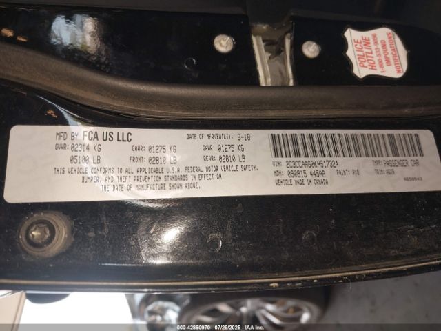 2019 CHRYSLER 300 2C3CCAAG0KH517324 Photo 8