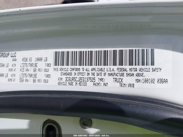 RAM 2500 Tradesman 2014 3C6UR5CJ2EG137525 Image 9