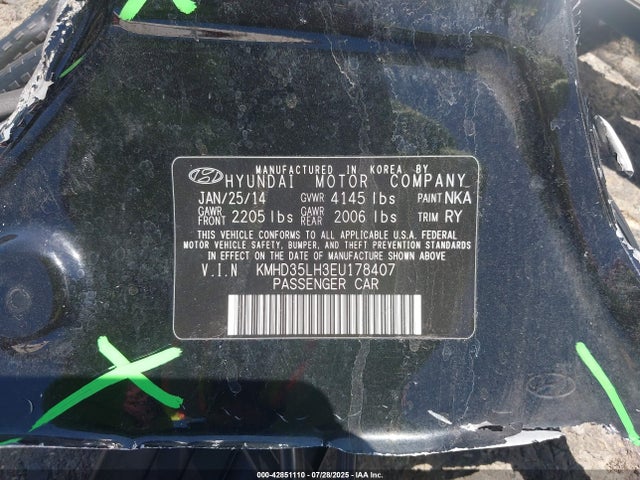 Hyundai dohc gdi nu 2014 KMHD35LH3EU178407 Image 9