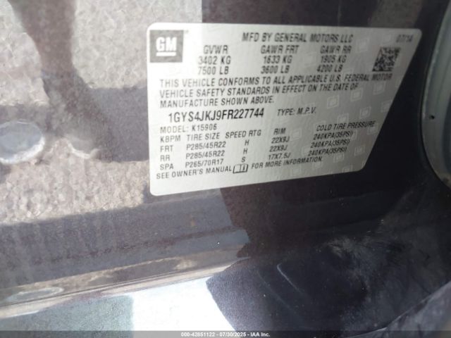 2015 CADILLAC ESCALADE ESV 1GYS4JKJ9FR227744 Photo 8