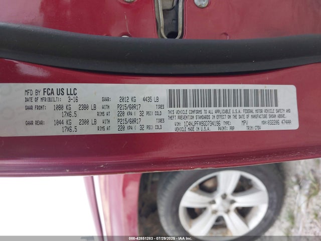 Jeep Patriot 2016 1C4NJPFA9GD734196 Image 9