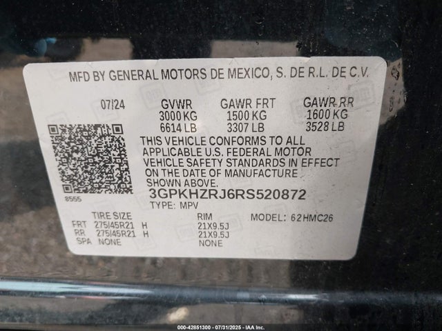 3GPKHZRJ6RS520872 Honda x0c+ec5